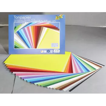 Folia Carta per lavoretti colori assortiti 130 g/m² - 130 g/m²