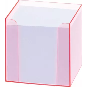 Folia 99072 Portanote con bordo fluorescente rosa