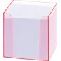 Folia 99072 Portanote con bordo fluorescente rosa