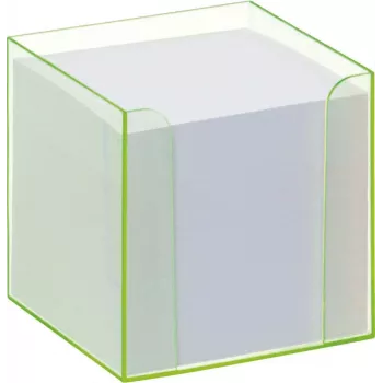 Folia 9907/4 Portanote con bordo fluorescente verde e cubo di carta