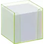 Folia 9907/4 Portanote con bordo fluorescente verde e cubo di carta