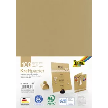 Folia Carta kraft marrone 120 g/m² 100 fogli A4