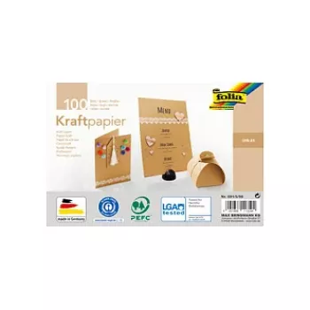 Folia Blocco cartoncino kraft con motivi carta kraft A5 120 g/m² - 120 g/m² - A5