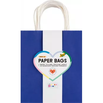 Folia 7 shopper in carta BASIC M blu azzurro rosa rosso giallo bianco menta 18,0