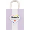 Folia 7 shopper in carta PASTELL M lilla chiaro azzurro giallo chiaro menta albicocca crema