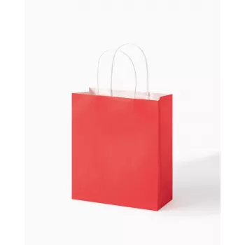 Folia 7 shopper in carta CLASSIC M rosso naturale verde crema oro metallizzato 18,0 x 21 cm
