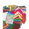 Folia 50915/1 set carta per lavoretti - 107 pezzi - multicolore - bambini e bambine - carta, cartoncino, pellicola - box