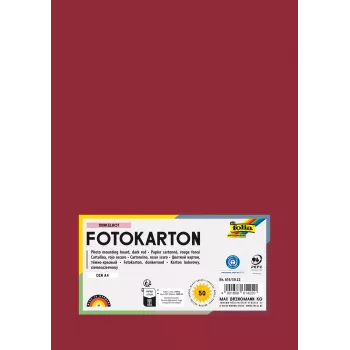 Folia 614/50 22 - rosso - tinta unita - A4 (210 x 297 mm) - 300 g/m² - 50 fogli - Germania