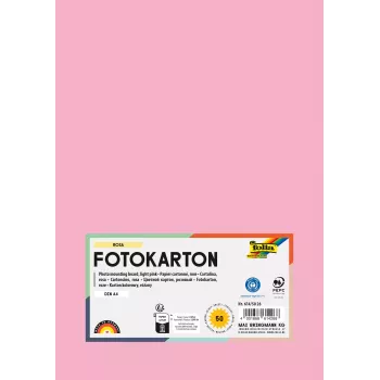 Folia 614/50 26 - rosa - tinta unita - A4 (210 x 297 mm) - 300 g/m² - 50 fogli - Germania