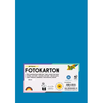 Folia 614/50 34 blu cartoncino A4 300 g/m² 50 fogli
