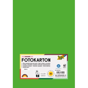 Folia 614/50 55 - verde - tinta unita - A4 (210 x 297 mm) - 300 g/m² - 50 fogli - Germania