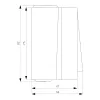 SIEMENS interruttore universale da parete DELTA superfice grigio scuro 1 modulo 10A 250V