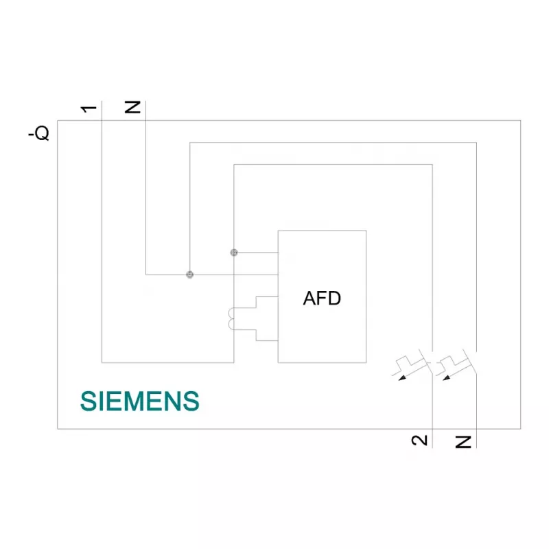 Siemens 5SV6016-6KK16 dispositivo combinato AFDD/MCB B16 bipolare 230V 1TE