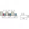 SIEMENS 5ST3675-0 barra collettrice a pettine 10mm² 3p/N 6xAFD+6xKomp. 12TE