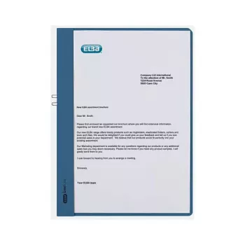 ELBA 50 cartelle con molla A4 blu