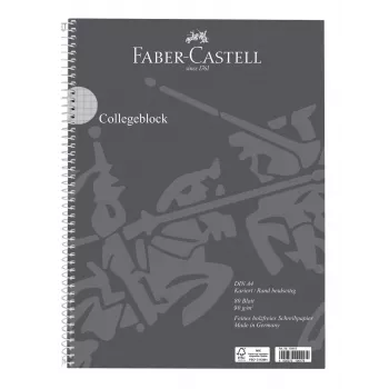FABER-CASTELL blocco College a quadretti DIN A4 con margine