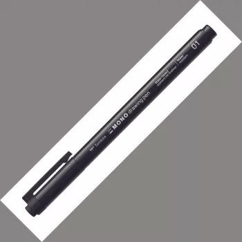 Tombow Mono Fineliner penna da disegno 01 punta 0,24 mm linea nero confezione da 12