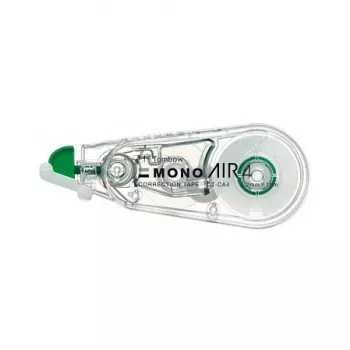 Tombow CT-CA4-20 MONO CA correttore a nastro - nastro bianco 10 m x 4,2 mm - dispenser verde/trasparente - 20 pezzi