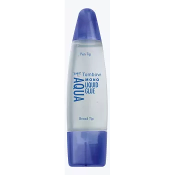 Tombow MONO Aqua colla liquida con due punte, trasparente, confezione da 10