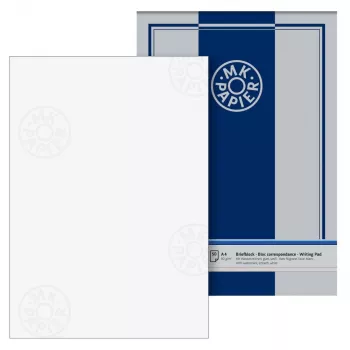 BRUNNEN carta da lettere con filigrana MK bianca DIN A4 80 g/m² 1 blocco - 80 g/m²