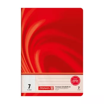 BRUNNEN Vivendi Quaderno scolastico Lineatur 7, a quadretti senza margine, A5, 16 fogli