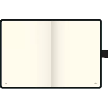 BRUNNEN KOMPAGNON taccuino A6 bianco 192 pagine copertina rigida nero