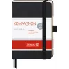 BRUNNEN KOMPAGNON taccuino A6 bianco 192 pagine copertina rigida nero
