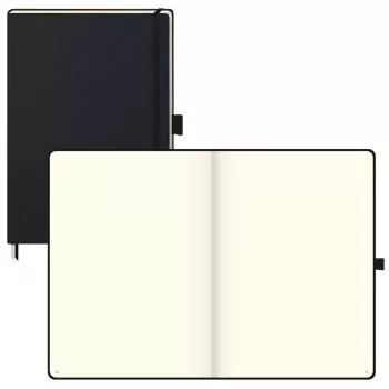 BRUNNEN KOMPAGNON Klassik taccuino A4 a quadretti, copertina rigida, nero, 192 pagine