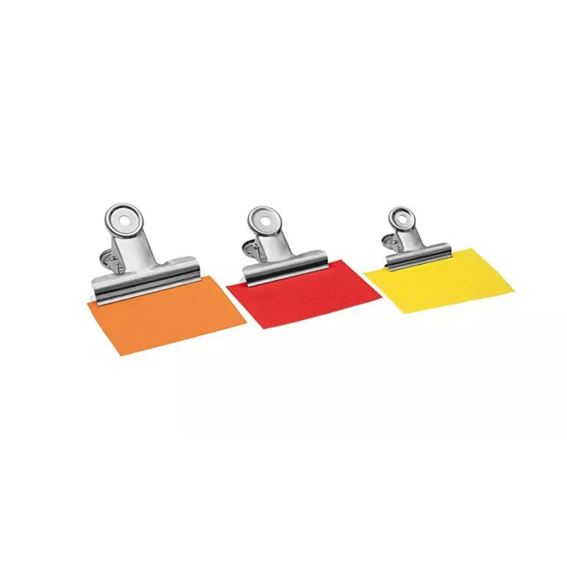 WEDO 64 21350 Graffetta in acciaio nichelato, argento, 50 mm, 100 pezzi