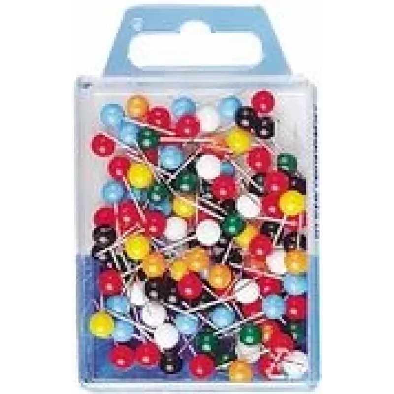 WEDO 56 199 spilli segnaposto, 16 mm, testa 6 mm, colori assortiti