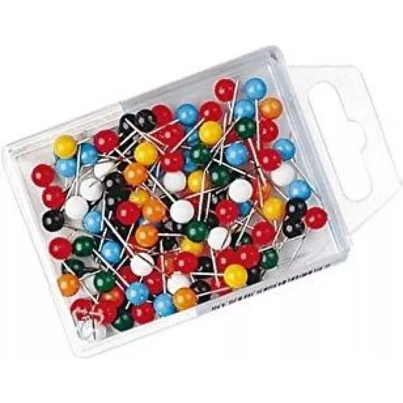 WEDO 56 199 spilli segnaposto, 16 mm, testa 6 mm, colori assortiti