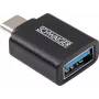 Schwaiger Adattatore USB USB 3.1 Type-C maschio su USB 3.0 Type-A femmina nero (CAU310 533)