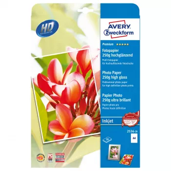 Avery Zweckform Carta fotografica Premium Glossy - lucida - bianca - A4 (210 x 297 mm) - 25 fogli