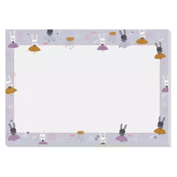 SIGEL sottomano da scrivania Bunny Ballerinas lilla carta 30 fogli
