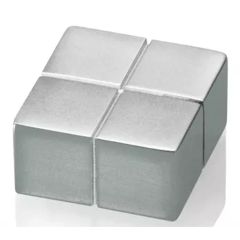 SIGEL C10 magnete in neodimio a disco extra forte argento 20mm x 10mm (confezione da 4)