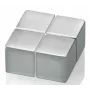 SIGEL C10 magnete in neodimio a disco extra forte argento 20mm x 10mm (confezione da 4)