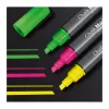 SIGEL Liquid Chalk Marker set pennarelli a gesso a base d'acqua cancellabili rosa verde giallo confezione da 3