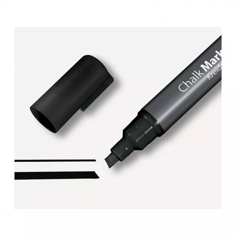 SIGEL Kreidemarker 50 pennarello a gesso punta a scalpello 1-5 mm nero 1 pezzo