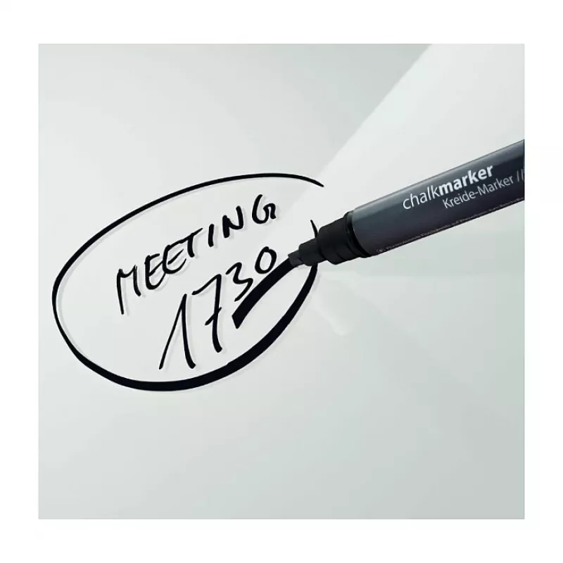 SIGEL Kreidemarker 50 pennarello a gesso punta a scalpello 1-5 mm nero 1 pezzo