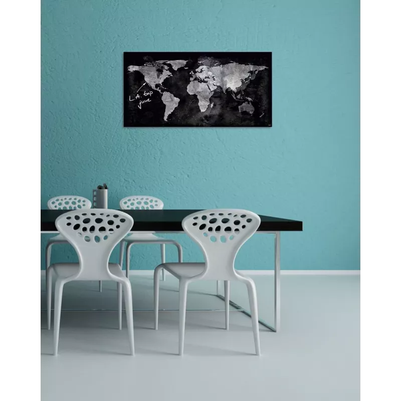 SIGEL GL270 lavagna magnetica in vetro 910 x 460 mm, super bianco, senza cornice, incl. 2 magneti e pennarello