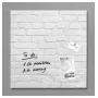 SIGEL GL164 lavagna magnetica in vetro 480 x 480 mm bianca