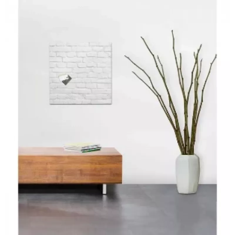 SIGEL GL164 lavagna magnetica in vetro 480 x 480 mm bianca