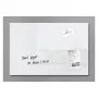 SIGEL artverum Lavagna magnetica in vetro 600 x 400 mm bianca senza cornice