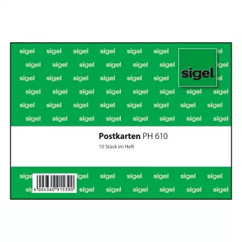 SIGEL PH610 Espositore adesivo A4 verde confezione da 10