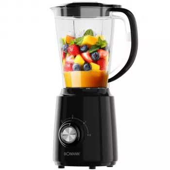 Bomann UM 6091 CB Frullatore nero 1200 W 6,3 L ciotola in acciaio inox