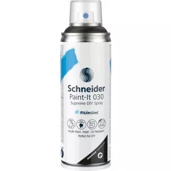 Schneider Paint-It 030 Supreme DIY vernice spray acrilica nera 200 ml