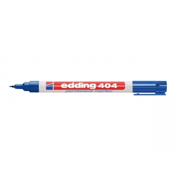 EDDING 404 Pennarello permanente per vetro, metallo, plastica - nero - punta tonda 1 mm
