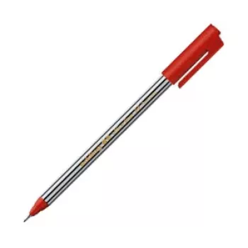 EDDING 89 Penna fineliner rosso 0,5 mm punta tonda inchiostro a base acqua corpo in plastica
