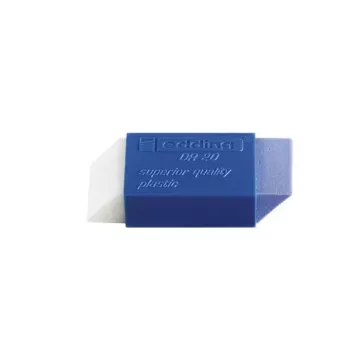 EDDING DR 20 Gomma per cancellare - plastica - blu - trasparente - adulti e bambini - 53 mm - 22 mm - 13 mm