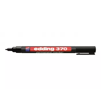 EDDING Pennarello permanente 370 4-370001 punta tonda 1 mm ricaricabile nero